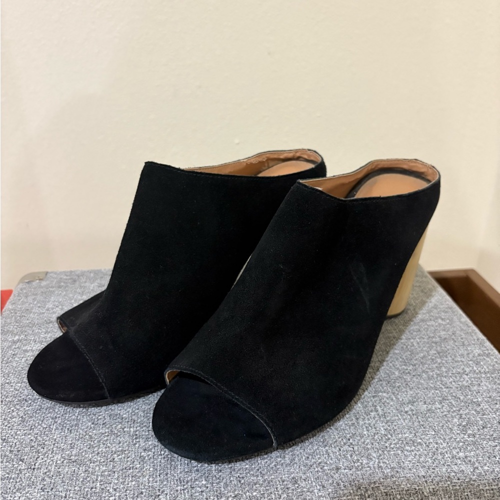 Urban Outfitters Poppy Suede Mule Heels